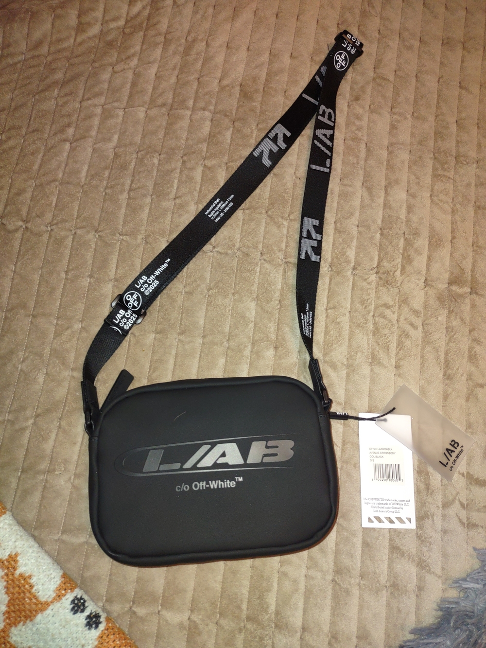 L/AB c/o Off-White Avenue Crossbody Black NWT